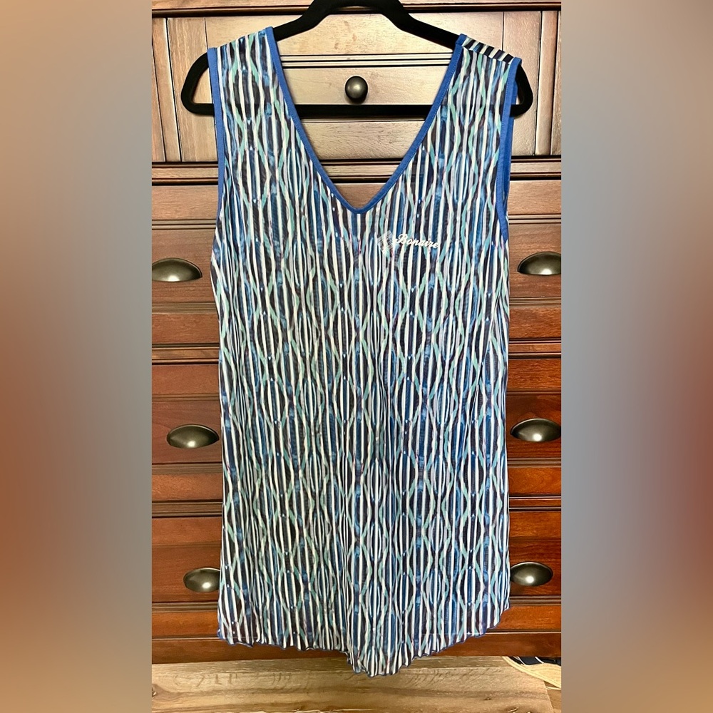 Blue and White Sleeveless coverup-purchased from the island of Bonaire